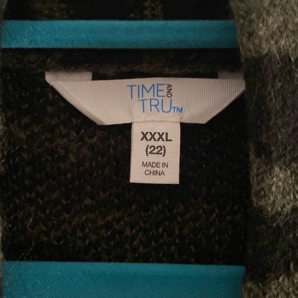 Time and Tru Animal Print Cardigan Size XXXL - Picture 2 of 8